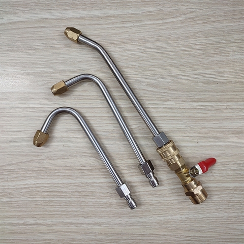 Béc rửa máy lạnh thẳng - Cần nối nhanh 15cm Bigtools 9065657