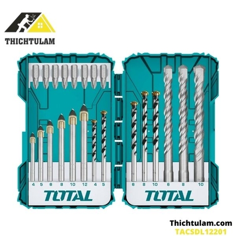 Bộ 22 mũi khoan và mũi bắn vít Total TACSDL12201