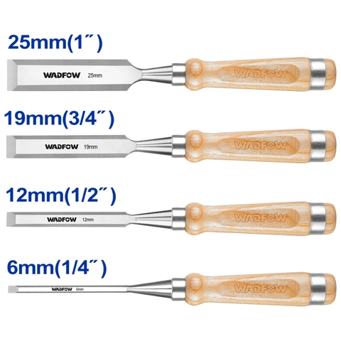 Bộ 4 đục gỗ 6,12,19,25mm Wadfow WWC3214