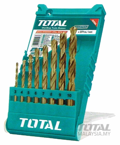 Bộ 8 mũi khoan kim  loại Total TACSD0085