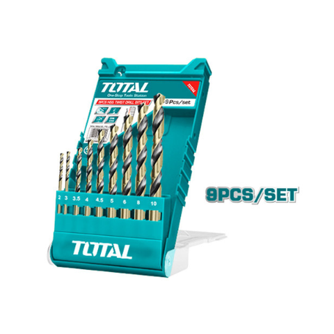 Bộ 9 mũi khoan kim loại HSS Total TACSD0095