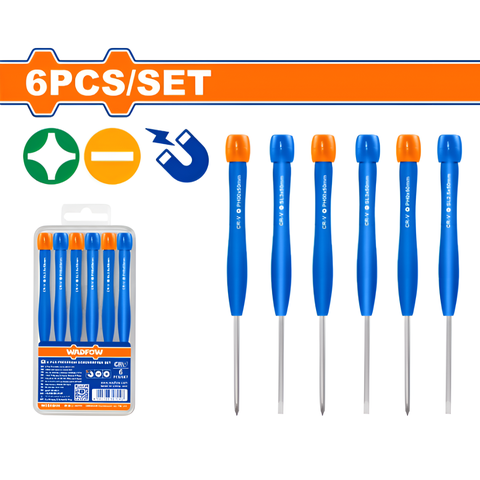 Bộ tua vít 6 cây chính xác 50mm Wadfow WSS2B06
