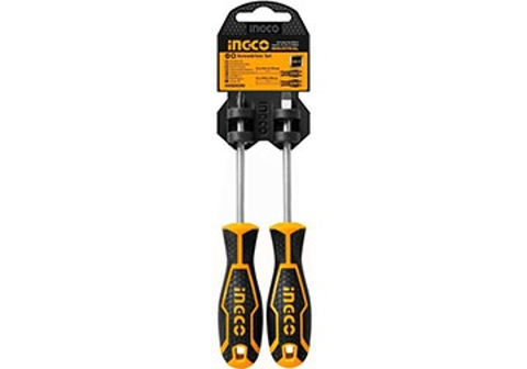 Bộ tua vít dẹp và bake 4 cạnh 2 chi tiết Ingco HKSD0248