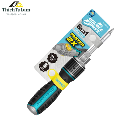 Bộ tua vít đổi đầu 6 trong 1, full size nhân đôi tốc độ Doubledrive DD65903