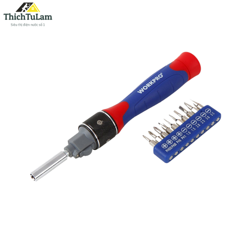 Bộ tua vít sửa điện thoại điện tử nhân đôi tốc độ 12 chi tiết Workpro W021178