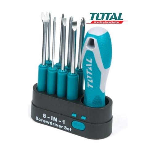 Bộ tua vít tháo lắp được của (8 in 1) Total THT250906