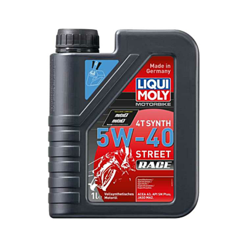 Dầu nhớt xe máy 4T Synth 5W40 Race 1L Liqui Moly 2592