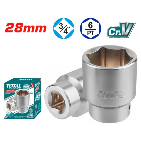 Đầu tuýp lục giác 3/4 inch size 28mm Total THHAST34281