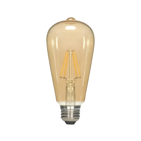 Đèn Led Edison ST64 4W vỏ vàng Kenno