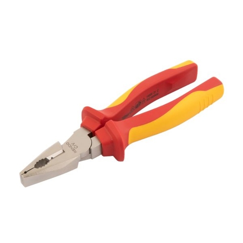 Kìm cách điện 1000V VDE bằng thép Cr-V kích thước 160mm Kendo 11001