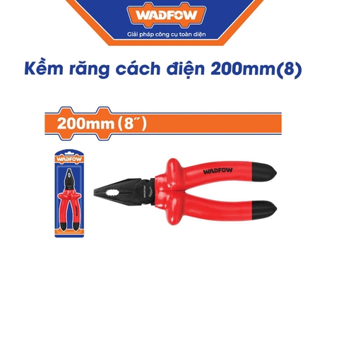 Kìm răng cách điện 200mm 8inch Wadfow WPL1638