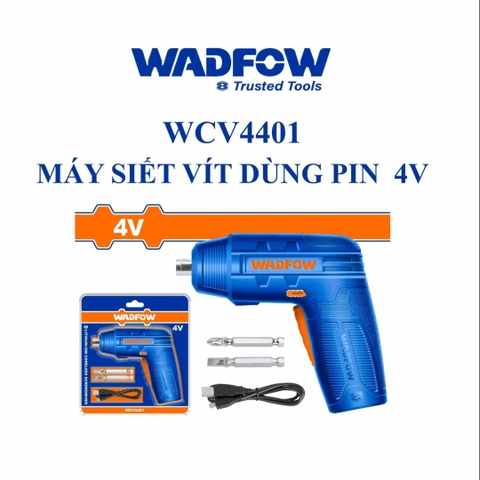 Máy bắn vít dùng pin Lithium-ion 4V Wadfow WCV4401