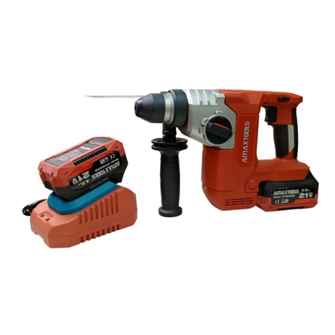 Máy khoan bê tông pin M21 Amaxtools A3CN28SM.R2 (2 pin, 1 sạc 2.5Ah đỏ)