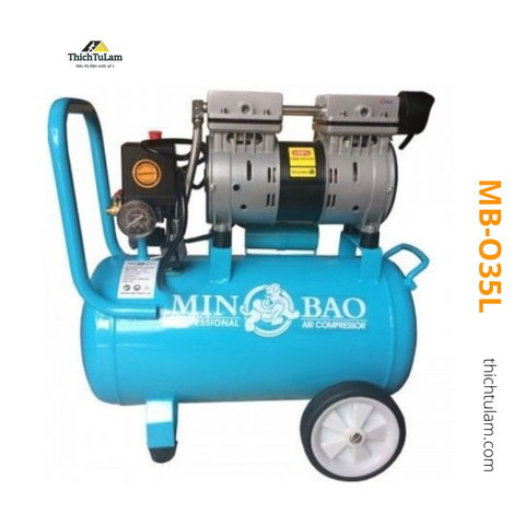 Máy nén khí không dầu 600W Minbao MB-O35L