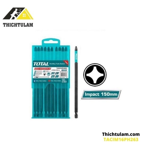 Mũi bắn vít PH2x150mm (có nam châm hít) Total TACIM16PH263 ( BÁN LẺ)