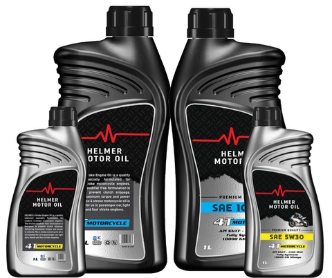 Nhớt cho xe số, xe ga Helmer Moto Engine oil tổng hợp 100% 10W40