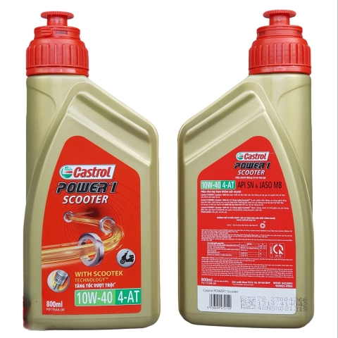 Nhớt dành cho xe ga Castrol Power 1 Scooter 10W40