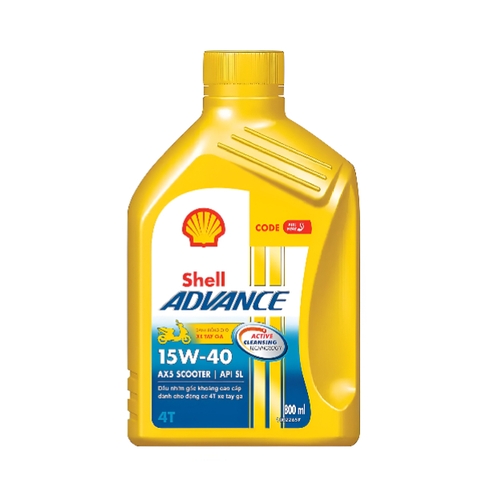 Nhớt dành cho xe ga Shell Advance AX5 Scooter 15W40