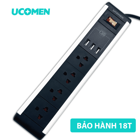 Ổ điện an toàn sạc USB 3.4A Ucomen PMS-VN2-04KSU3