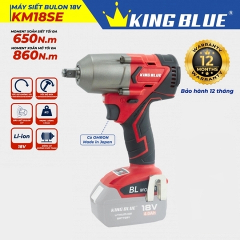 Thân máy bắn bu lông 18V Kingblue KM18SE (Chân pin Makita)