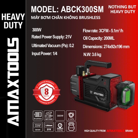 Thân máy bơm chân không 300W Amaxtools ABCK300SM