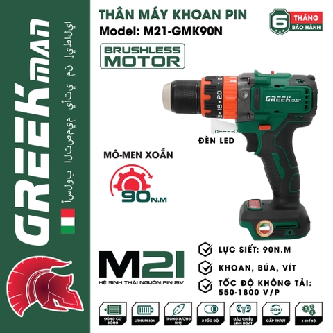 Thân máy khoan 3 chức năng Greekman M21-GMK90N