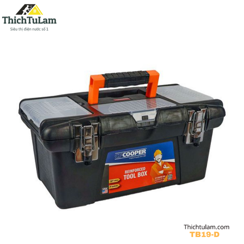 Thùng đồ nghề màu đen 19in (48 x 22 x 22cm) CFCOOPER TB-19D