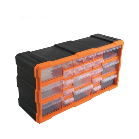 Tủ nhựa đựng linh kiện 22 ngăn 49.5x16x25.5cm Kendo 90247