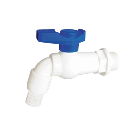 Vòi thân trắng tay xanh 1/2inch Redhand 52-201PFH-WB