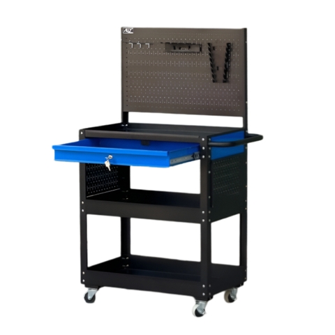 Xe đẩy dụng cụ 3 ngăn có ngăn kéo Ally QT-D03K