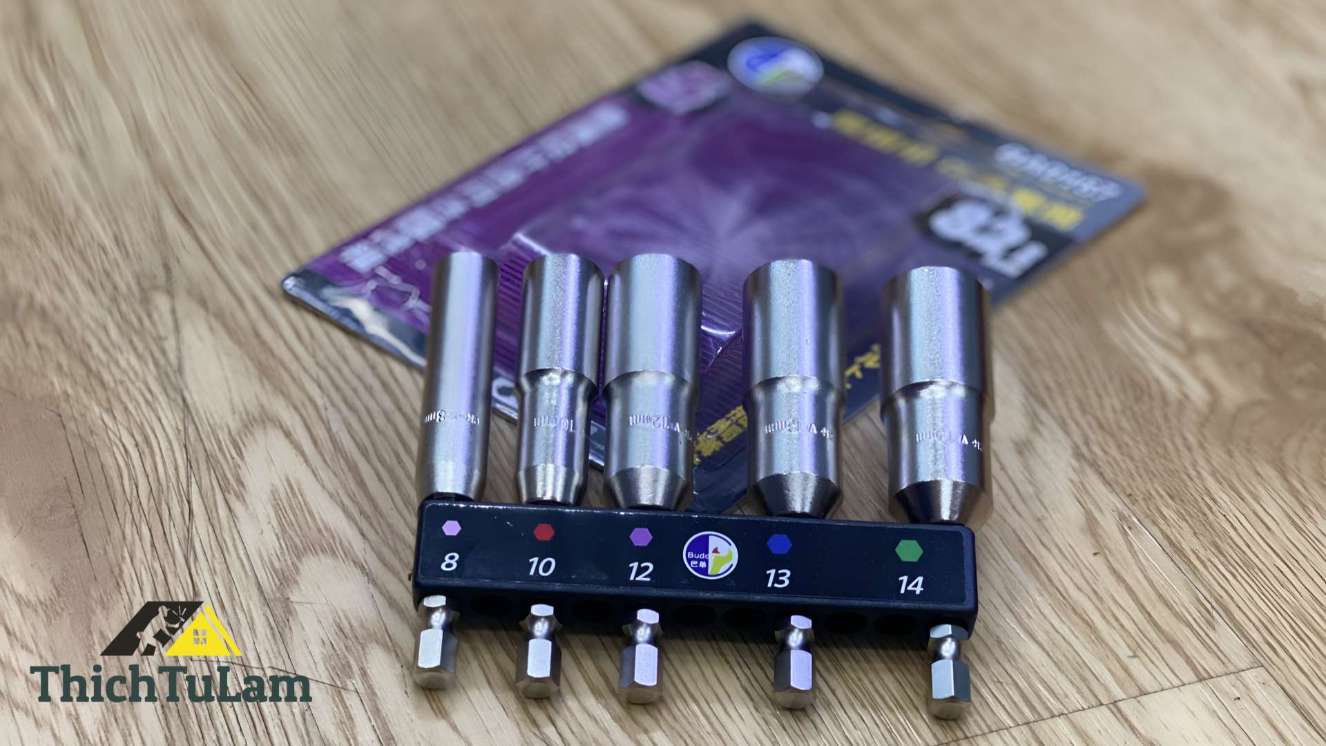 Bộ đầu tuýp 5 chi tiết dành cho máy bắn vít Buddy BA0167